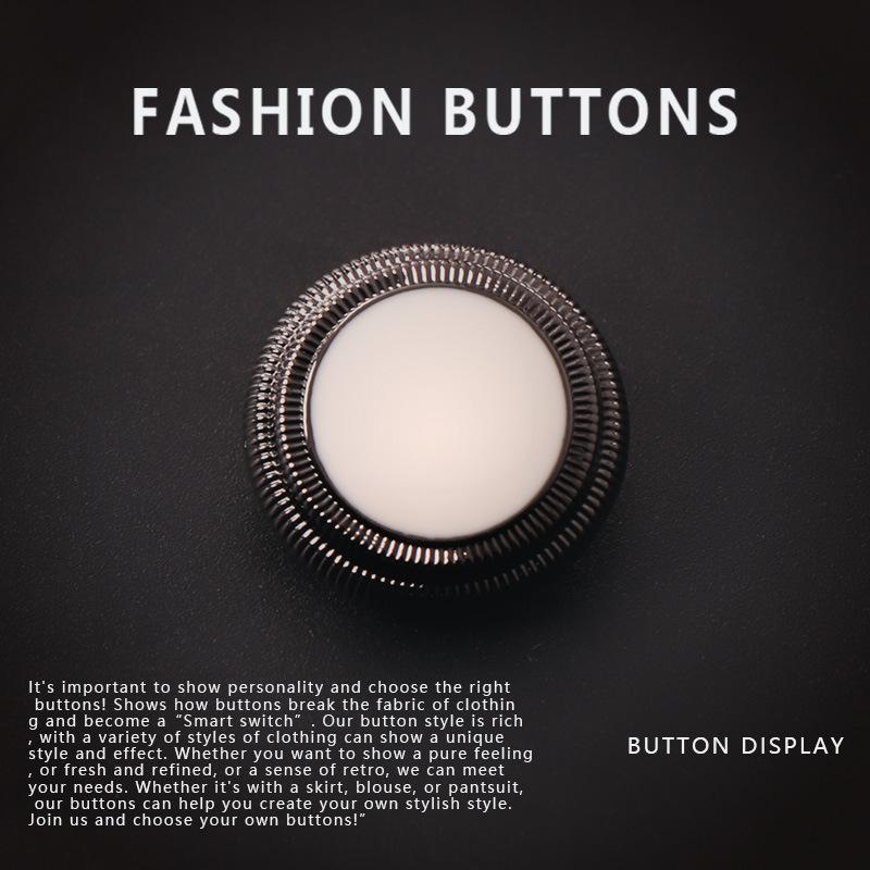 10Pcs Metal High-End Button Exquisite Sweater Cardigan Round Jacket Cashmere Coat Suit Button