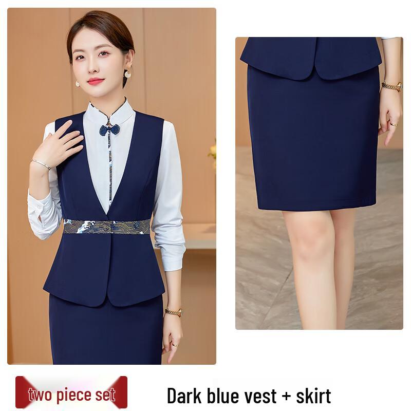 Neues Damen-Weste-Uniform-Set im chinesischen Stil
