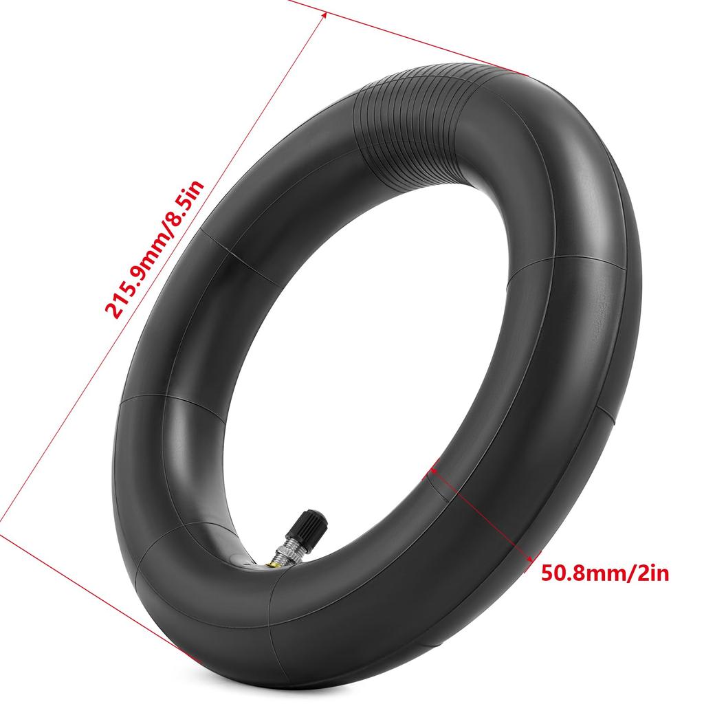 PaoWin 2-Piece Set, 8 1/2x2 Tubes, 8 1/2x2 Scooter Tubes with Thick Wall and TR4A Valves, 8 1/2x2 Scooter Tubes, 8 1/2x2 Tire Tubes, 8 1/2x2 Electric