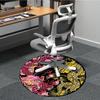 1pc Dragon Yin Yangrt Chair Carpet for Office, Round Non Slip Durable Large Size Office Carpet, Suitable for Office