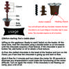3 Layer Electric Chocolate Fondue Fountain Household 10oz Capacity Cheese Chocolate Melting Machine for Candy Making