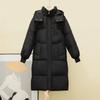 Down Padded Jacket Women's Long Over-the-knee Korean Version of The Thick Bread Jacket Winter Loose Padded Jacket