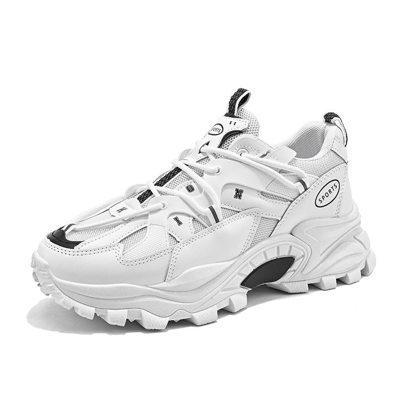 

Мужские кроссовки, дышащие спортивные кроссовки для мужчин, массивные прогулочные кроссовки, мужская мода 42 белый