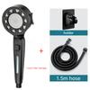 High Pressure Shower Head Water Saving 4 Modes Shower Heads Adjustable One-Key Stop Water Massage Sprayer Bathroom Accessories