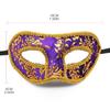 Male Half Face Mask Men Masquerade Mask Vintage-Venetian Mask Lightweight Party Mask for Costume Carnival Theme Parties