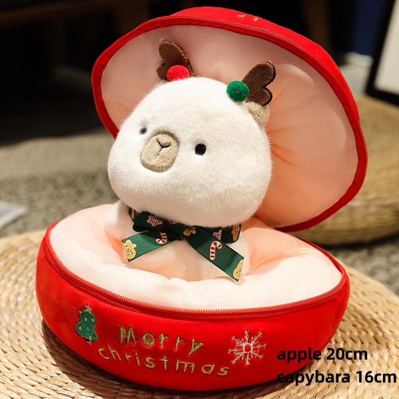

Творческий Сочельник Apple All Series Capybara Animals Dino Soft Santa Claus Tree Deer Dolls для оригинального рождественского подарка Декор see choice option