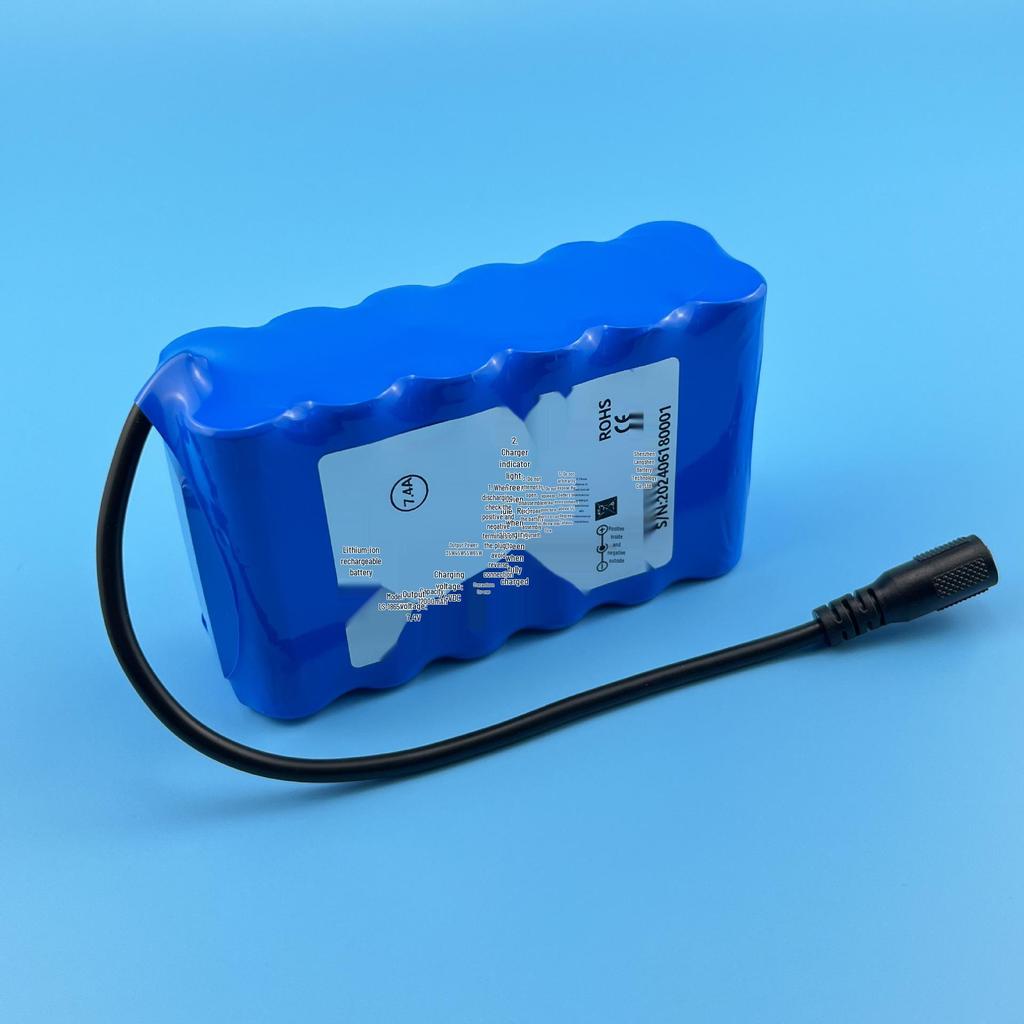 18650 7.4V High Capacity Lithium Battery Pack - Energy Storage & Customizable.