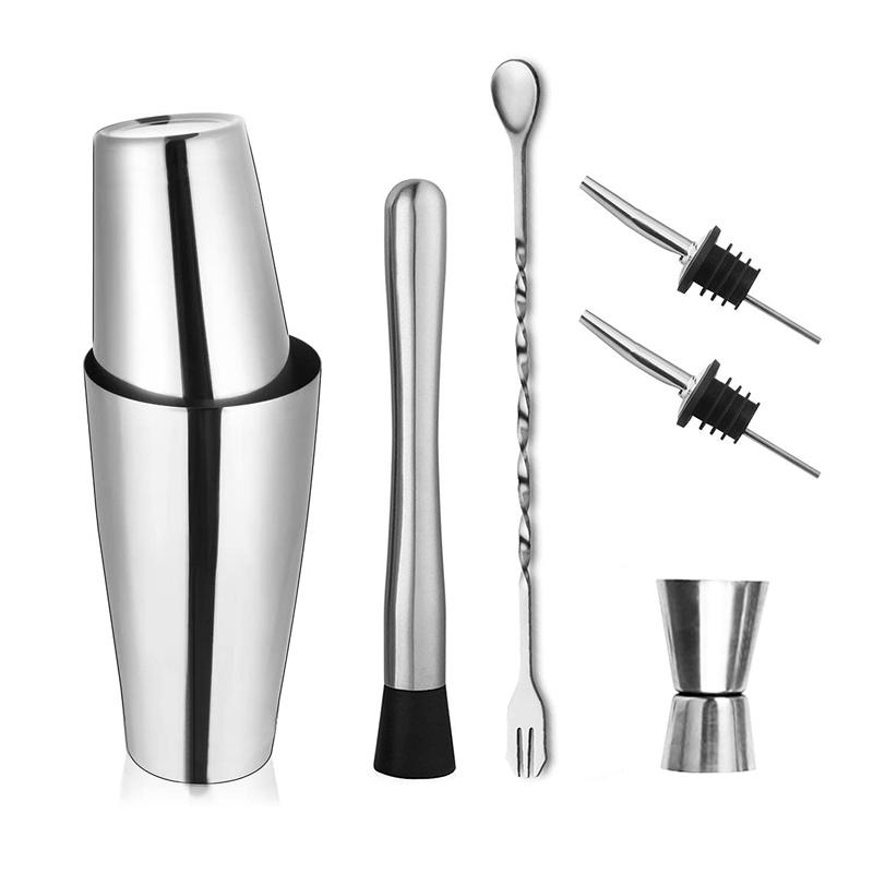 Cocktail Profissional Shaker Set Bartending Equipment Bar Wine Martini Drink Mixer Boston Shaker Bartender Kit Barware Tools