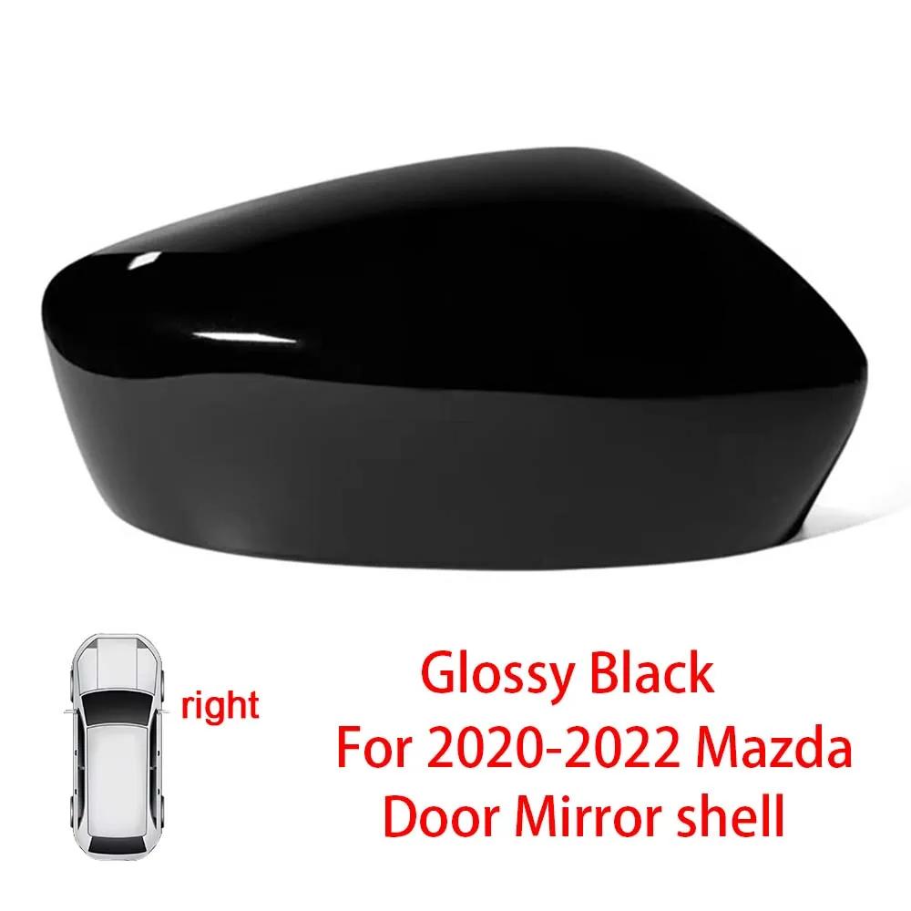 Protective Cover Door Mirror Shell For Mazda 3 Axela    Red Black White Gray Silver Car Rearview Accessories Replace