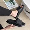 Pantofole da uomo estate tendenza abbigliamento nero a fascia singola da uomo nuove pantofole casual con plateau 4773-J