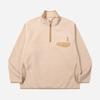Dod Camp Fleece Half-Zip Anorak - Tan