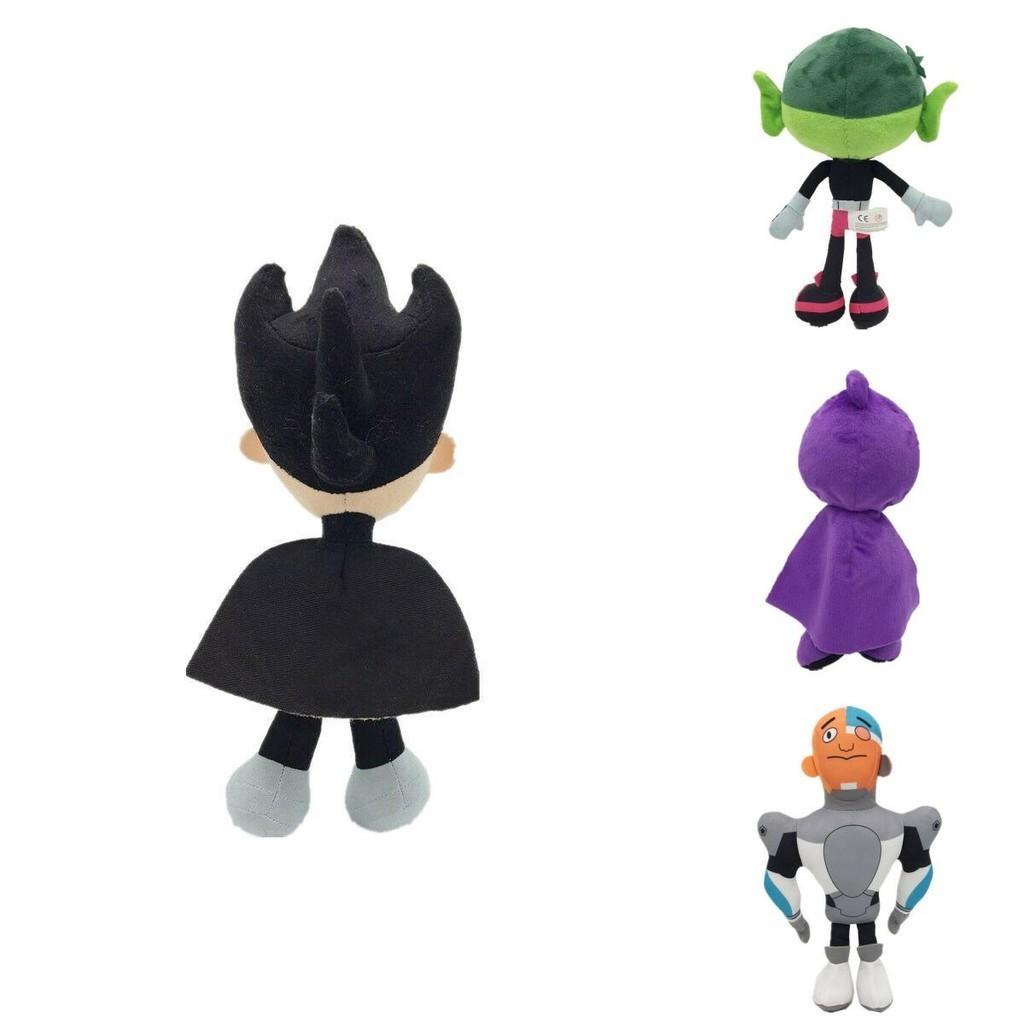 Adorable 10-inch Teen Titans Go Plush Toy Collection Featuring Robin Raven Cyborg