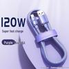 Jingyao 6A 120W Super Fast Charging Fabric Data Cable for Huawei Type-C Phones.