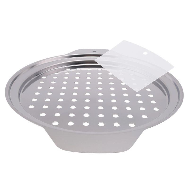 

M-Modern-Stainless Steel Spaetzle Maker Lid With Scraper Traditional German Egg Noodle Maker Pan Pot Spaghetti Strainer серебряный