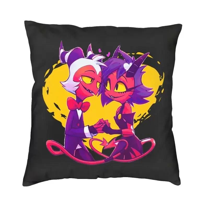 Anime Animated Movies Helluva Loona Cushion Cover Double-sided Print Throw Pillow Case for Sofa Pillowcase Home Decorative