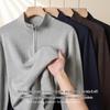 Men's Wool Blend Zip-Up Turtleneck Sweater - Autumn/Winter Fashion 2026