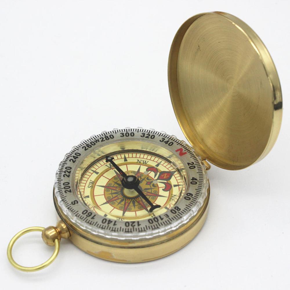 Portable Pocket Watch Compass Hiking Survival Waterproof Outdoors Navigation Device with Night