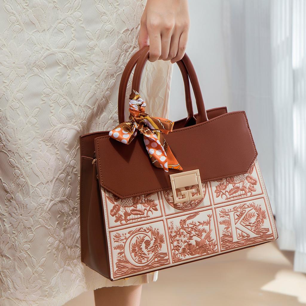 Red Handbag for Women, Mother's Wedding Bag, Elegant Wedding Handbag for Middle-aged Ladies, Mother-in-law's Birthday Gift, Women's Bag