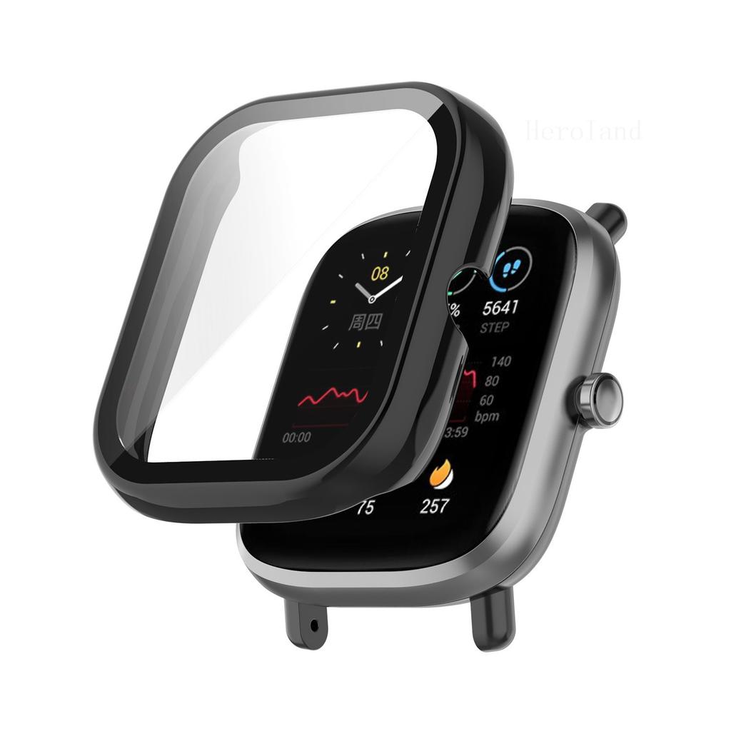 Full Protective Case For Xiaomi Huami Amazfit GTS 2 Mini Screen Protector Cover Shell +tempered Glass Film GTS2 MinI Accessories