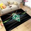 Fußball-Thema Klassisches Muster Teppich, Teppich Geschenk für Fußballliebhaber, Schlafzimmer, Wohnzimmer, Sofa, Arbeitszimmer, Große Dekorationsmatte