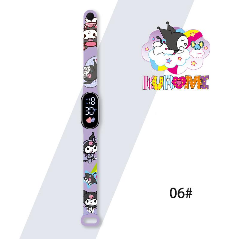 

MINISO Kuromi Girls Watches for Kids Sport Wristband Touch Bracelet Waterproof Children Digital Watch Women Clock relogio montre