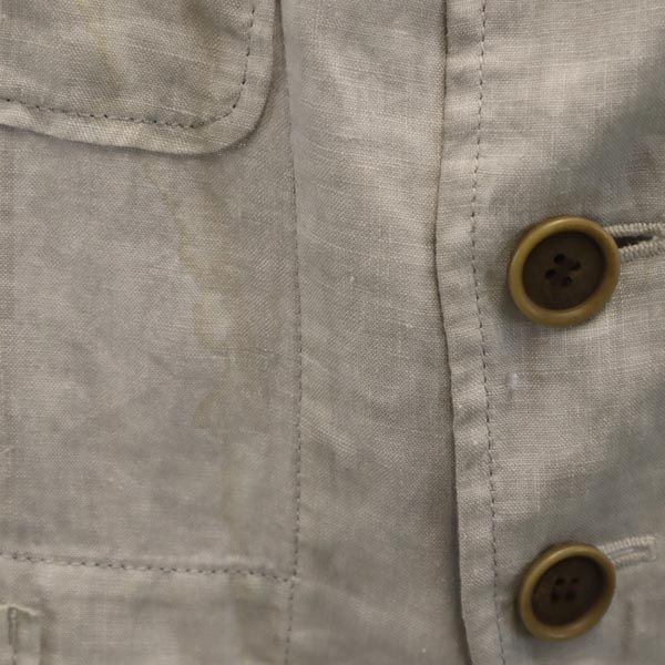 Y's Made in Japan Linen tailored jacket 1 gray Men's Used