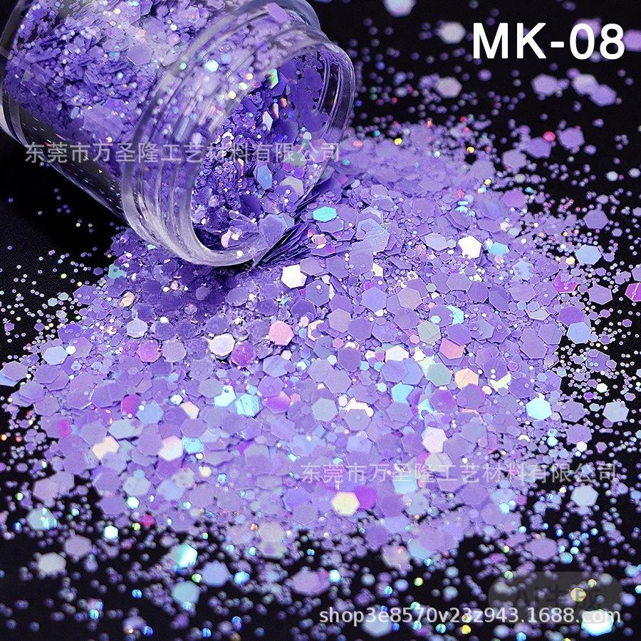 Laser Macaron Nail Art Candy Colors for DIY Crafts and Glitter Decoration