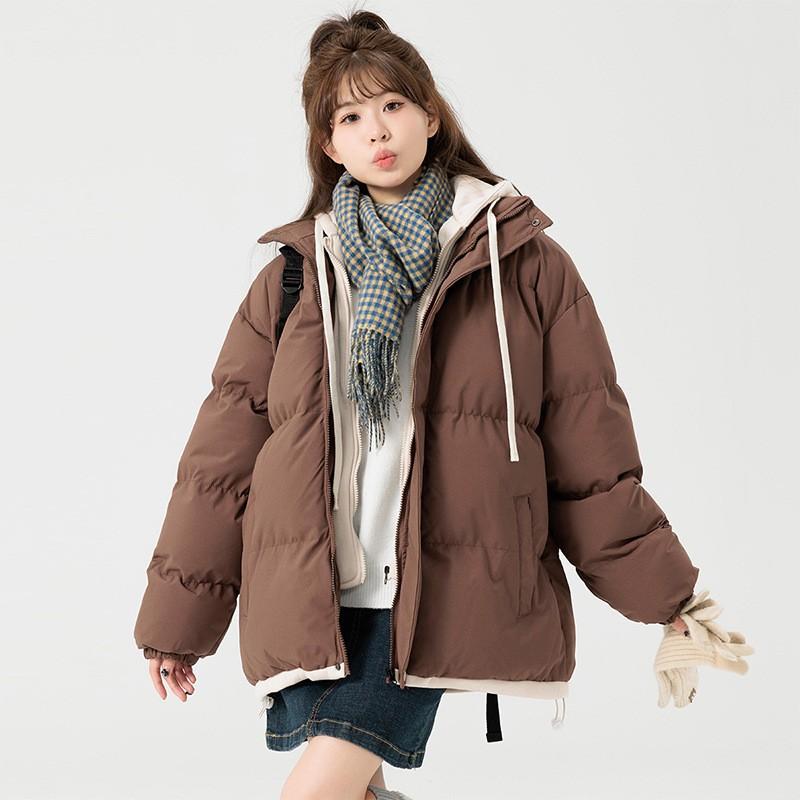 Mens Winter Hooded Puffer Jacket Warm Thick Cotton Coat Casual Oversized Parka Youth