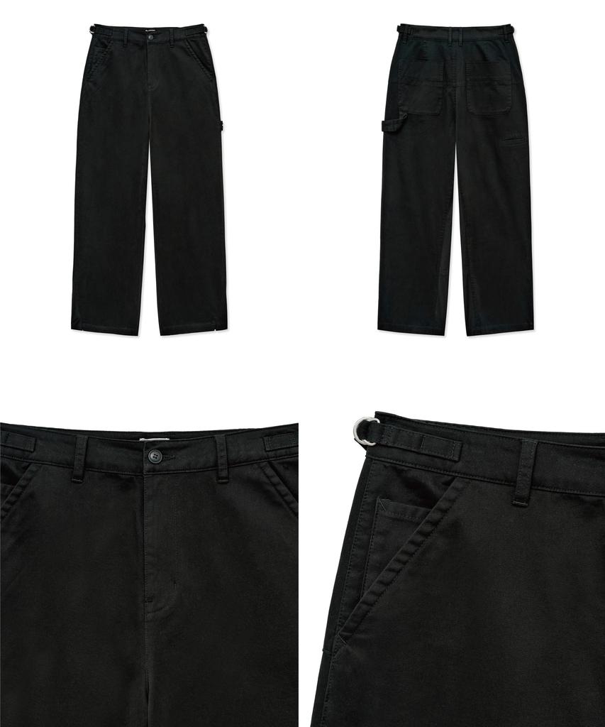 BIG UNION Moleskine Wide Work Pants (Black)