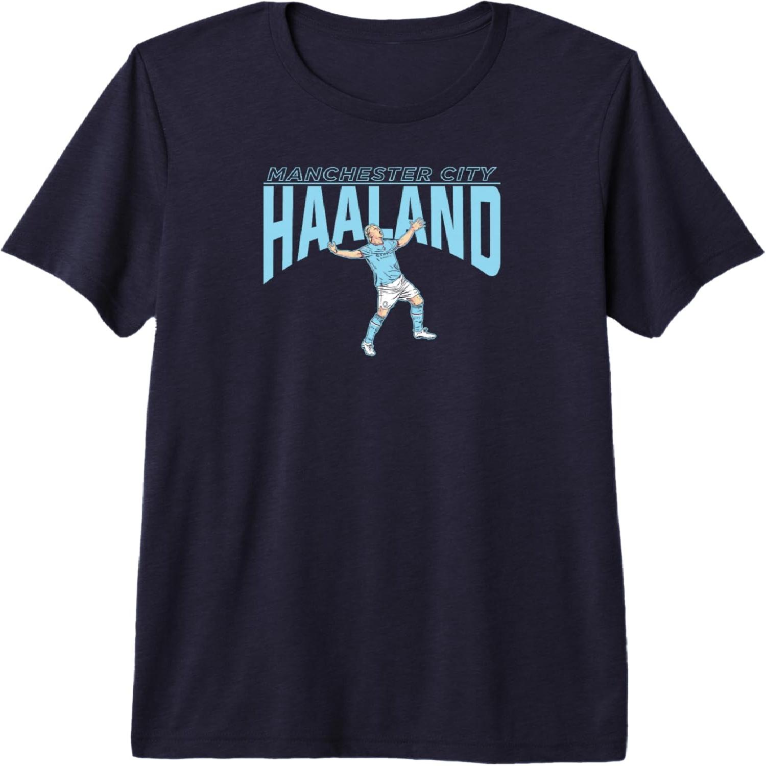 Erling Haaland - Manchester City Premium Tri-Blend T-Shirt S разноцветный