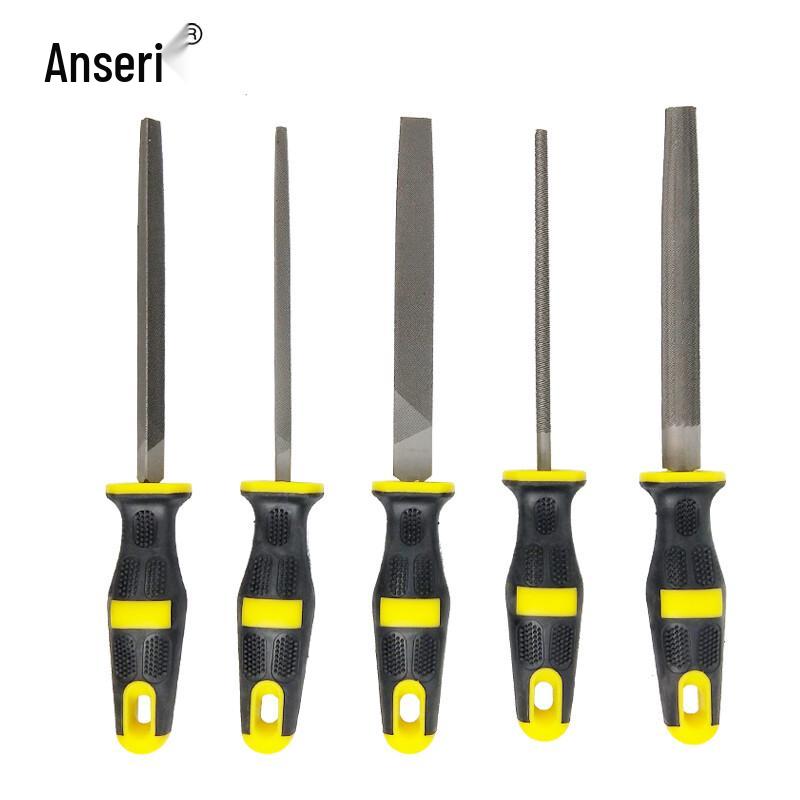 Anseiri 5-Piece Metal & Woodworking File Set 10 inch (250x10mm)