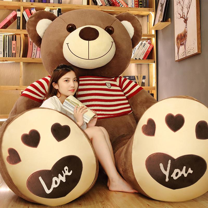 Nice High Quality  Teddy Bear With Sweater Stuffed Animals Plush Toys Doll Pillow Kids Lovers Birthday Baby Gift