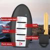 Smart Remote Key Fob Replacement for Nissan Rogue    434MHz 4A Chip FCC ID: KR5TXN4, Continental: S180144507, P/N: 285E3-6RR7A