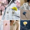 Dress Brooch Pin Bouquet Artistic Vase Shape Lightweight Alloy Insert