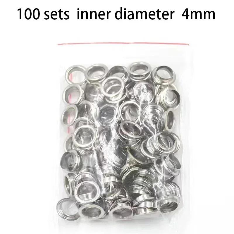1Set 1/4 Inch Grommet Eyelet Plier Set, Eyelet Hole Punch Pliers Kit With 100 Metal Eyelets, Grommet Tool Kit For Leather Cloth