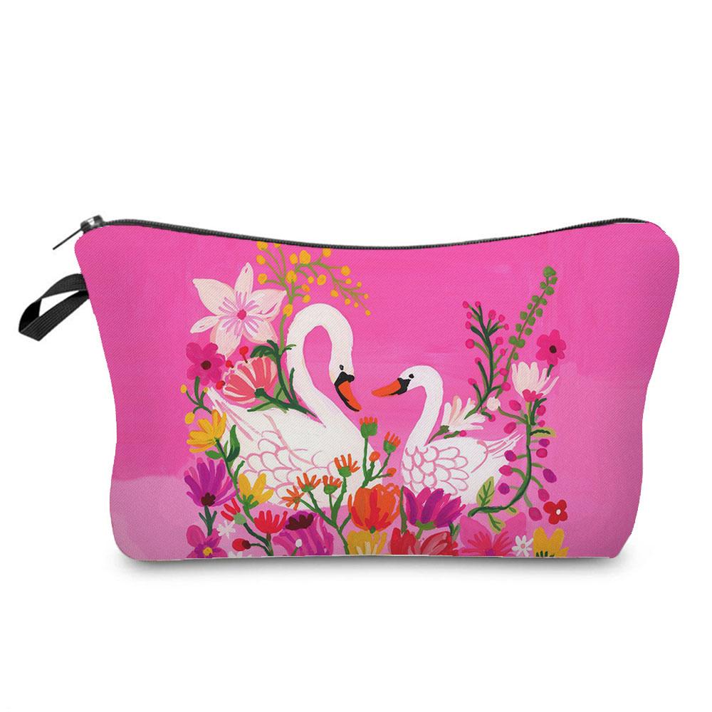 Ballet Art Girl Fashion Printed Cosmetic Bags Toiletries Organizer  School Daily Pencil CasesOutdoor Practical Makeup Bag Female