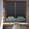 Simple Adhesive Window Shades Non-woven Fabric Pleated Zebra Blinds Roller Room Blackout Curtain For Bedroom Living Room Balcony