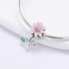 New Copper Charm Fit Original Bracelet Accessories Women Jewelry Spring Flower Lucky Four-Leaf Clover Sunflower