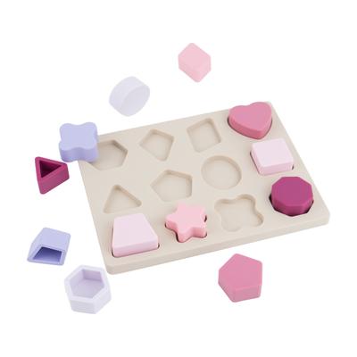 Silikon-Stapelspielzeug, Silikon-Puzzlebrett, Formsortierer, sensorisches Spielzeug für Babys