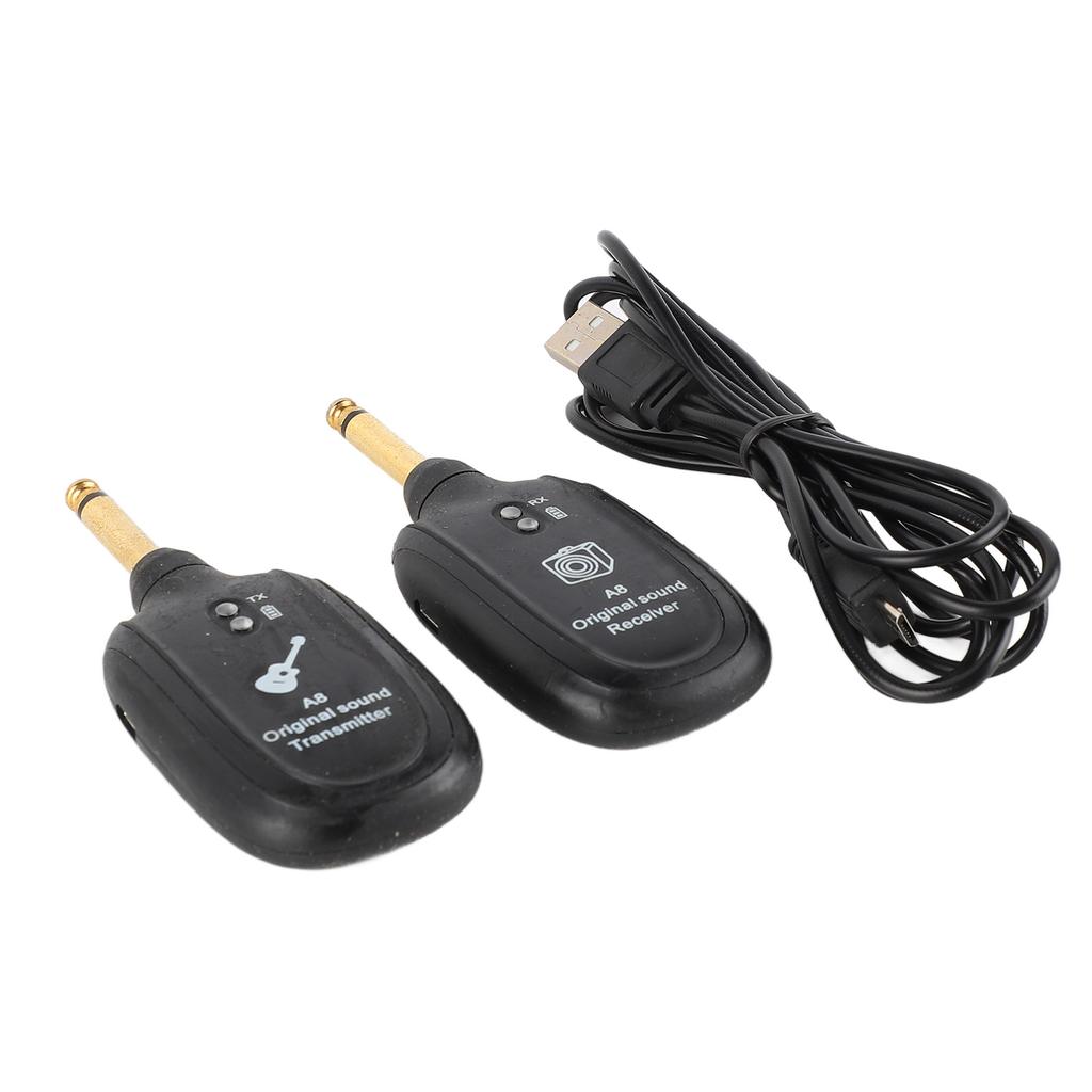 Wireless Guitar System Receiver Transmitter Audio Transmission System Accessory Set Kit