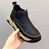 Spring new men's handmade online casual leather shoes men's retro big head foot cover thick bottom breathable leather shoes men