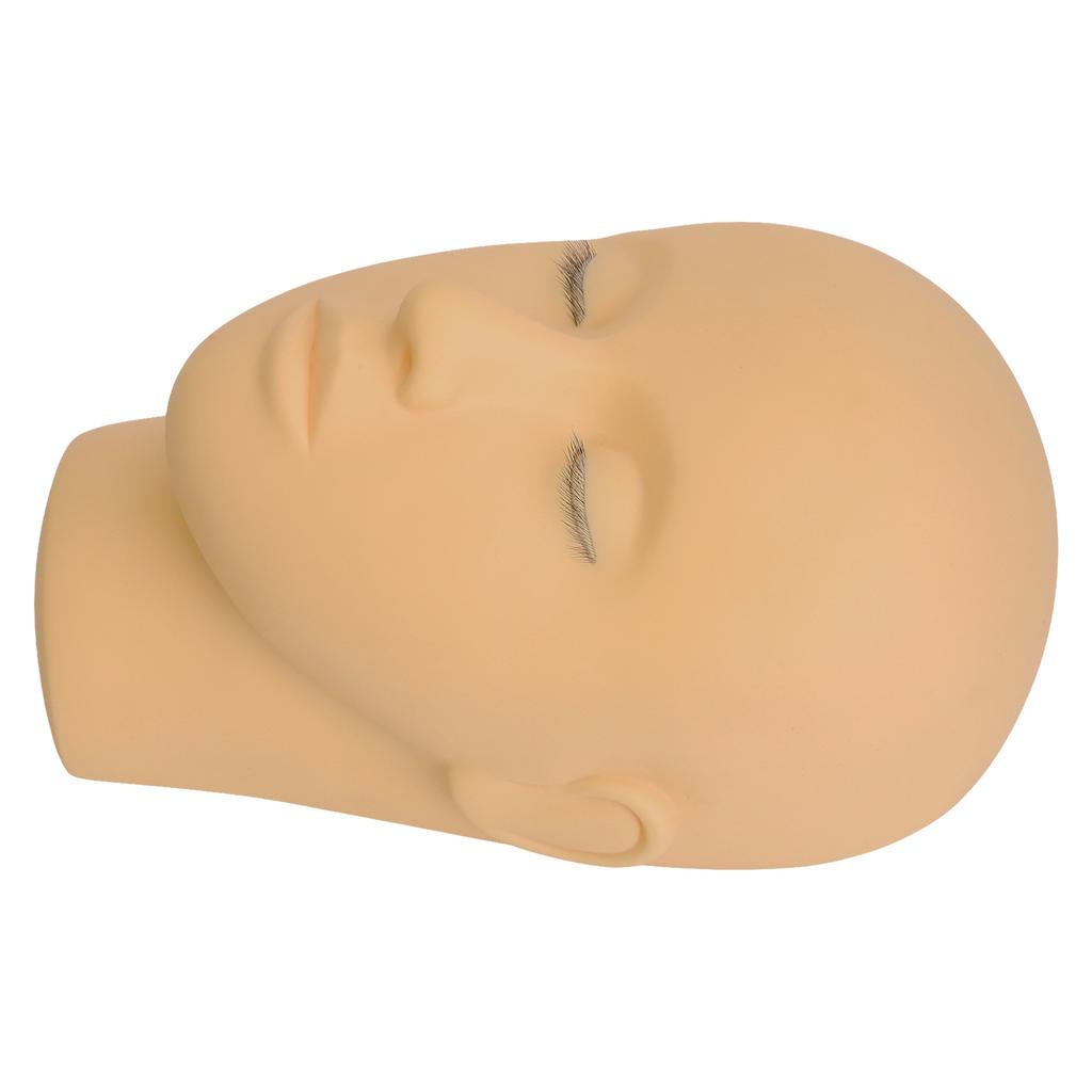 Eyelash Extension Mannequin Head 3 Layer Lashes Makeup Beauty Silicone Practice Training Doll Head