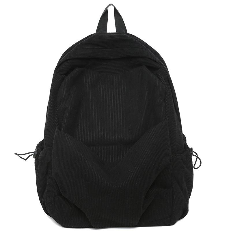 Schoolbagins retro Mori velvet schoolbag female Japanese Harajuku high school student backpack simple versatile backpack