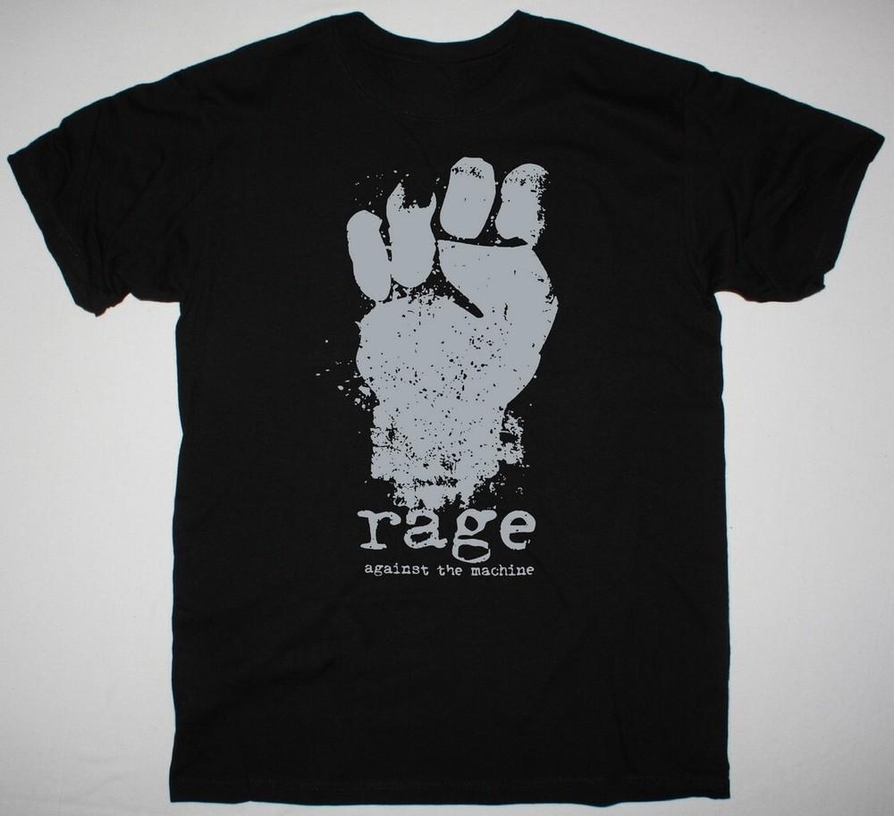 Vtg RAGE AGAINST THE MACHINE Kapela Bavlna Černá Unisex Všechny Velikosti Tričko AG395 Unisex Tričko