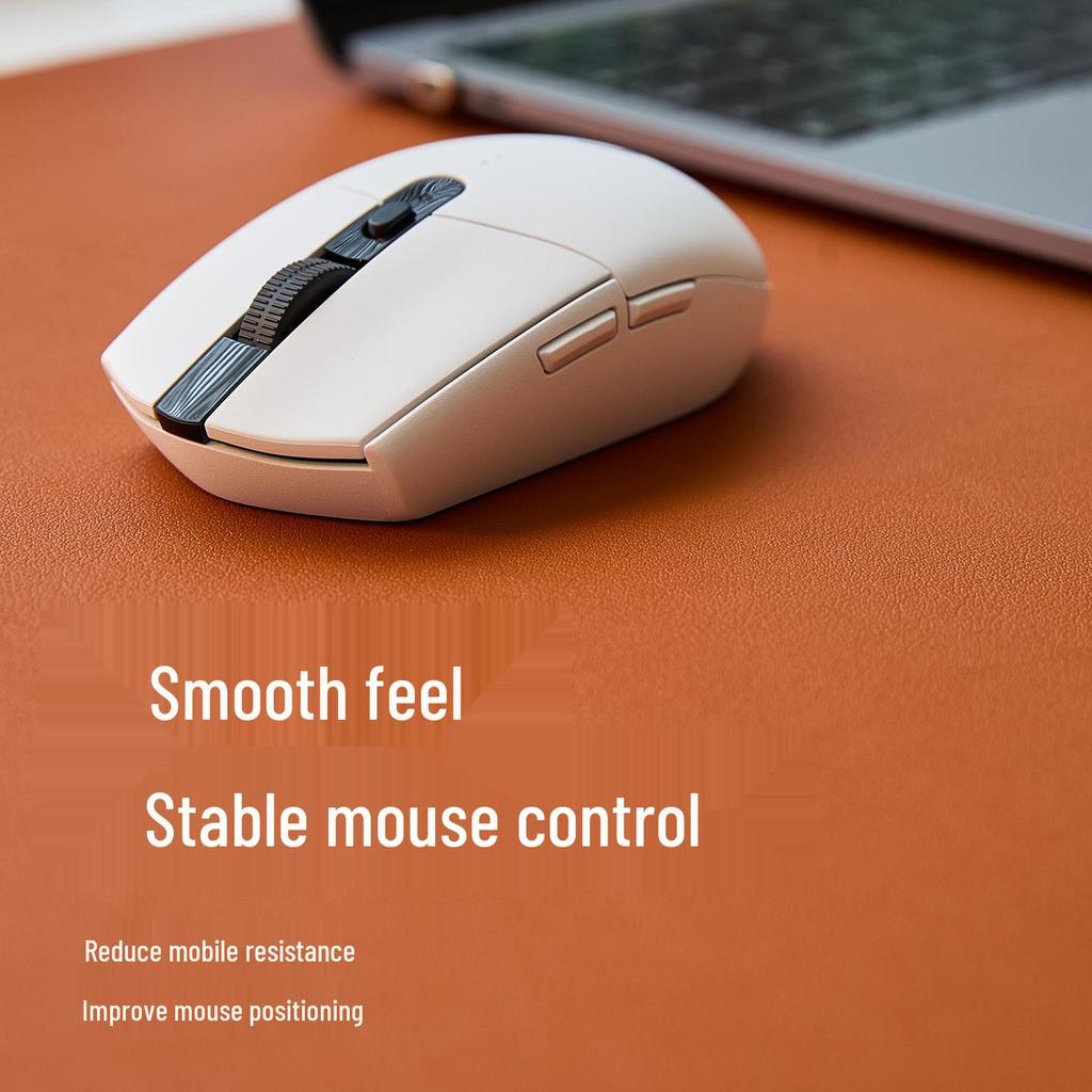 Großes einfarbiges Leder-Mauspad - Esports & Büro-Schreibtischmatte für Laptop und Tastatur