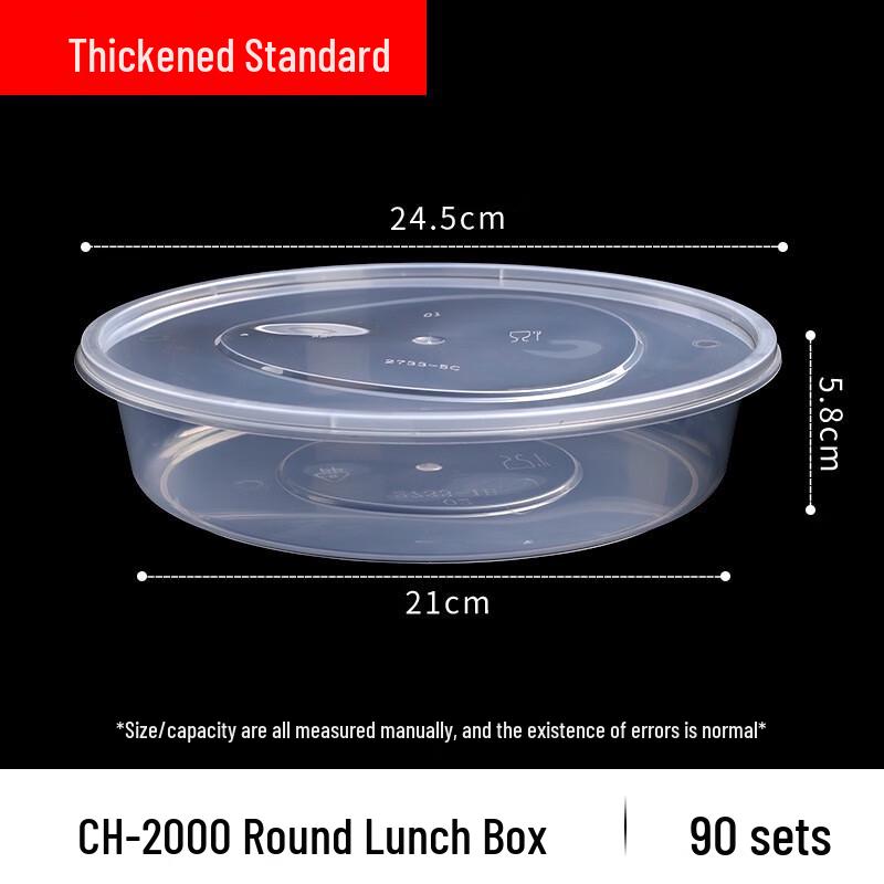 MARYYA Disposable Plastic Food Containers with Lids