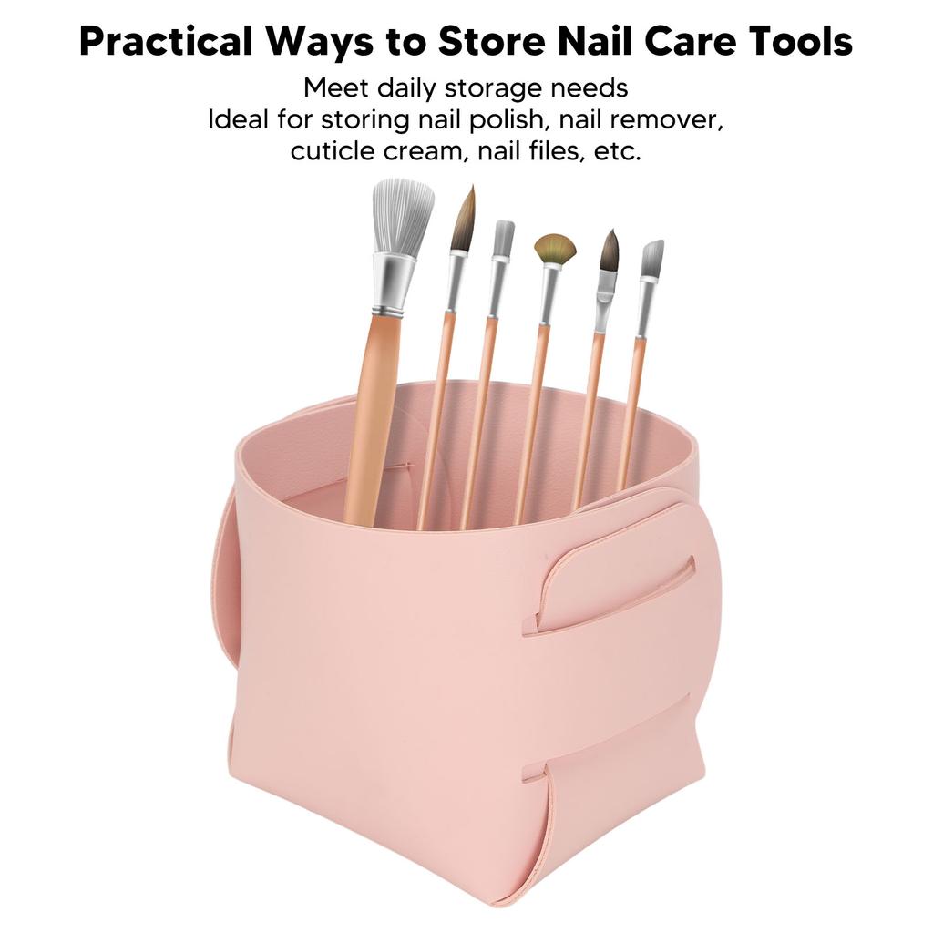 Nail Brush Holder PU Material   Wearable Convenient Practical Nail Makeup   for Room Home