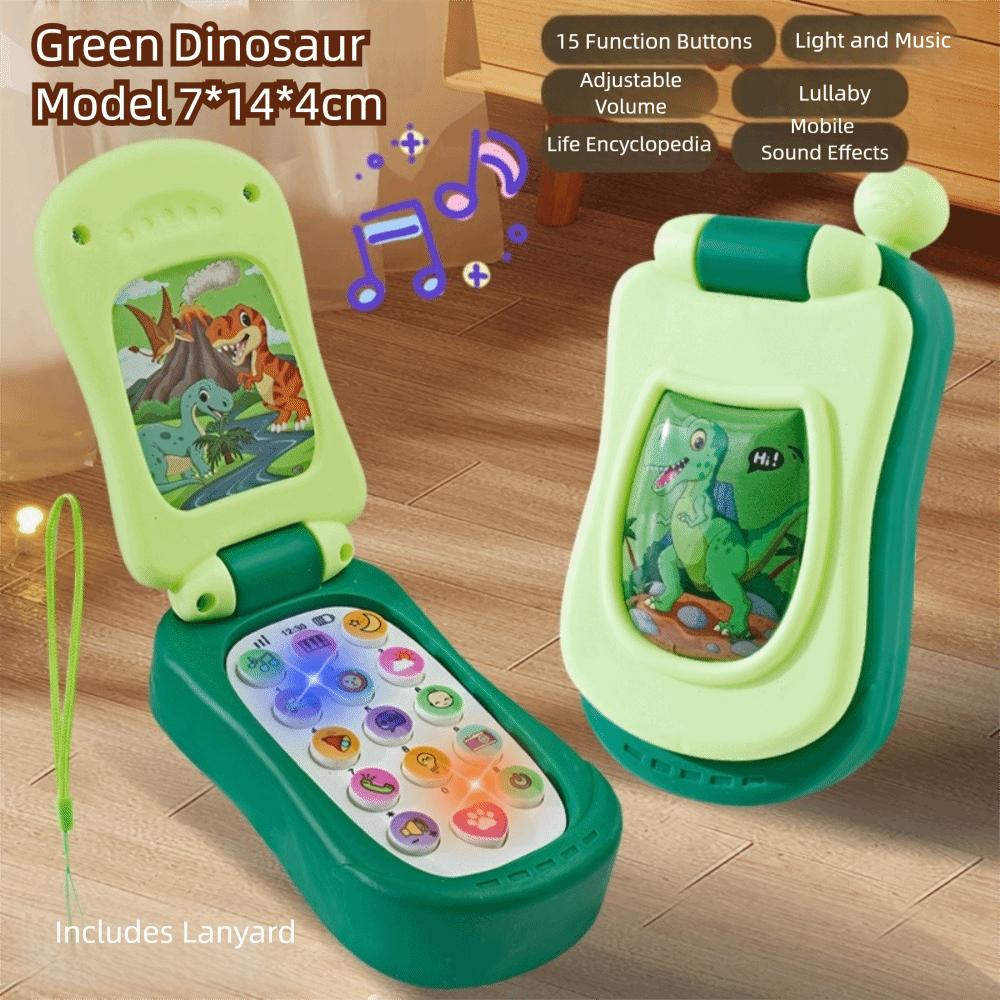 Flip Cover Simulation Flip Phone Voice Toy Music Phone Toy  Children's Day Gifts