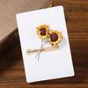 Universal Greeting Cards Best Wishes With Dried Flowers Creative Greeting Card Memo Sheets Wedding Invitation Card Home Supplies