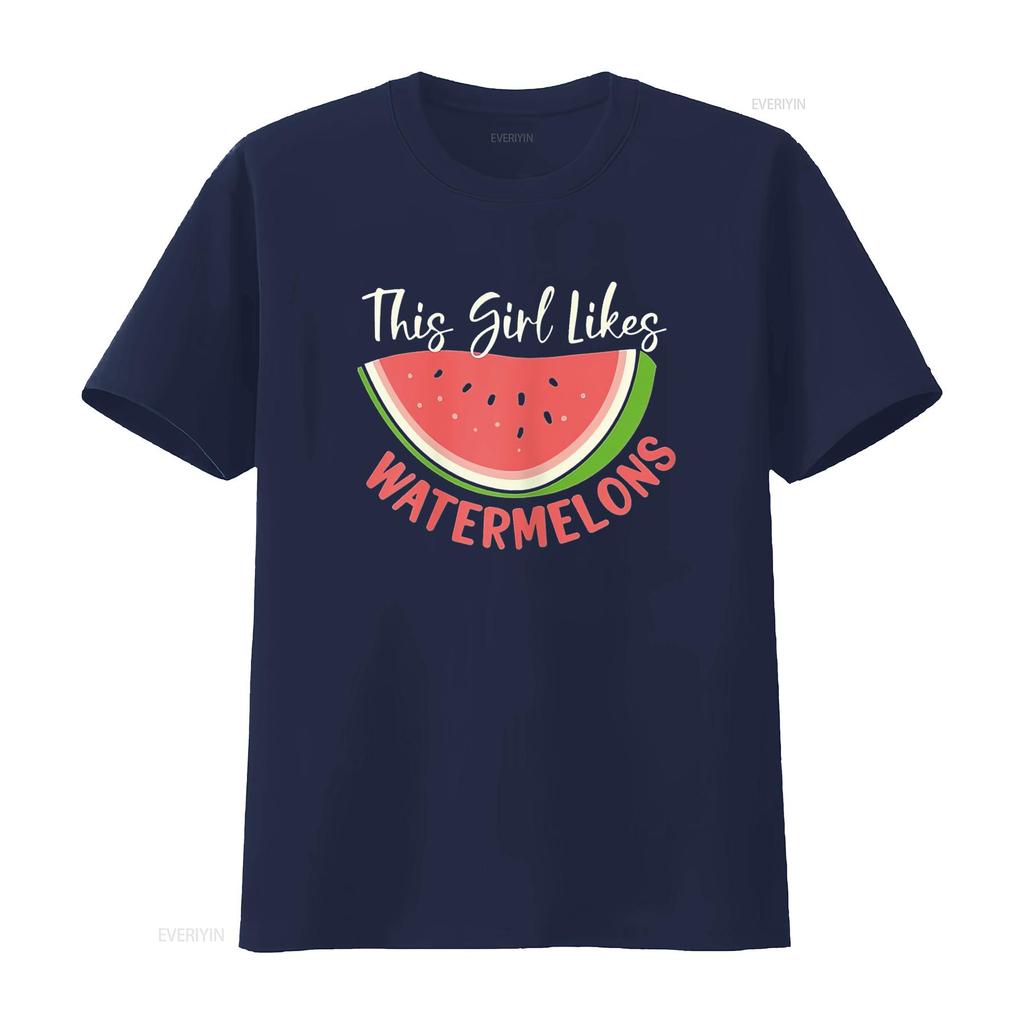 Womens Tropical Fruits Summer Waltermelon Melon T Shirt Black 2XL vintage Washed Soft designer clothes Breathable Versatile